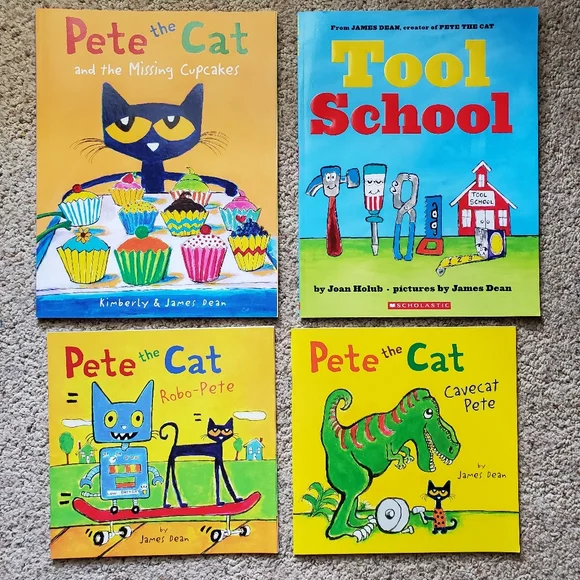 Four Children's Books Pete the Cat & Tool School - Picture 1 of 1